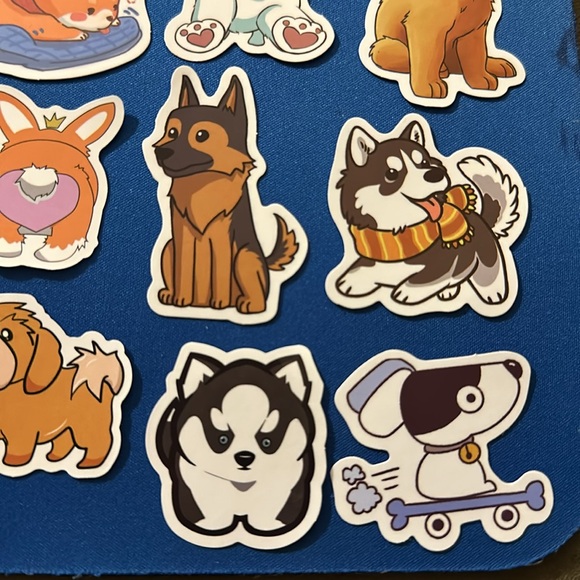 NEW! Set of 16 dog stickers - various breeds - Picture 5 of 7